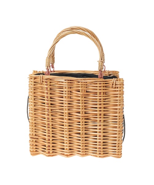 Edit Sheen（エディットシーン）の「【ZOZO限定】スクエアかごバッグ（かごバッグ・レディース・ブラック・FREE）」の3枚目の写真