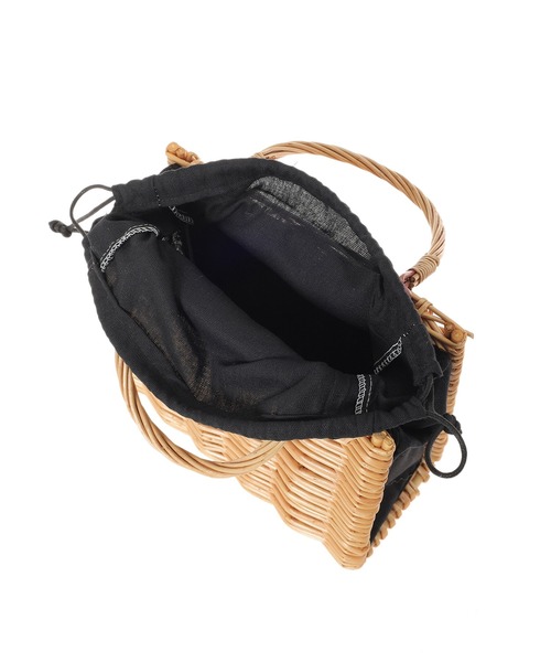 Edit Sheen（エディットシーン）の「【ZOZO限定】スクエアかごバッグ（かごバッグ・レディース・ブラック・FREE）」の5枚目の写真