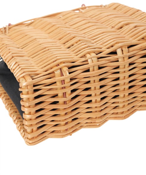 Edit Sheen（エディットシーン）の「【ZOZO限定】スクエアかごバッグ（かごバッグ・レディース・ブラック・FREE）」の2枚目の写真