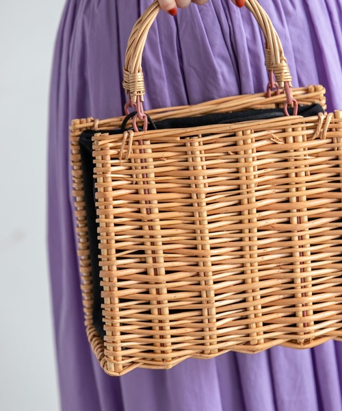 Edit Sheen（エディットシーン）の「【ZOZO限定】スクエアかごバッグ（かごバッグ・レディース・ブラック・FREE）」の15枚目の写真