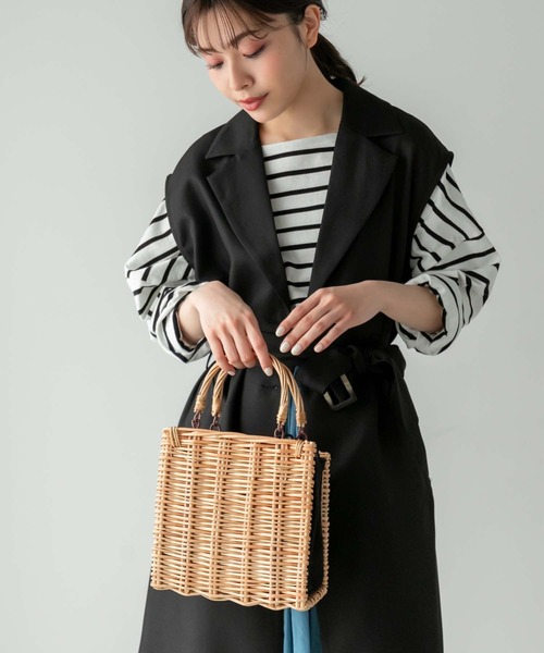 Edit Sheen（エディットシーン）の「【ZOZO限定】スクエアかごバッグ（かごバッグ・レディース・ブラック・FREE）」の19枚目の写真