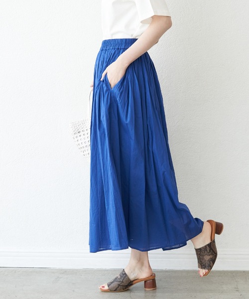 ROPE' PICNIC（ロペピクニック）の「INDIAギャザースカーチョ（その他パンツ・レディース・イエロー/ブルー/ラベンダー/スミクロ・38）」の3枚目の写真