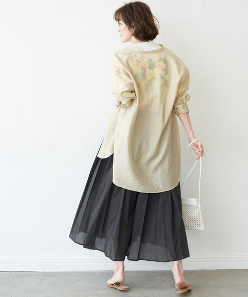 ROPE' PICNIC（ロペピクニック）の「INDIAギャザースカーチョ（その他パンツ・レディース・イエロー/ブルー/ラベンダー/スミクロ・38）」の13枚目の写真