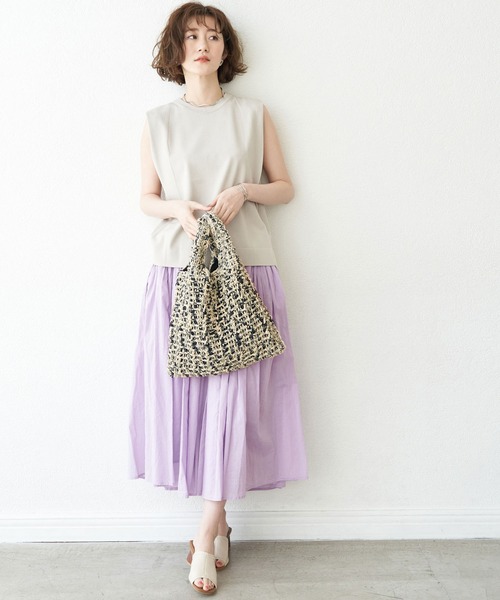 ROPE' PICNIC（ロペピクニック）の「INDIAギャザースカーチョ（その他パンツ・レディース・イエロー/ブルー/ラベンダー/スミクロ・38）」の11枚目の写真