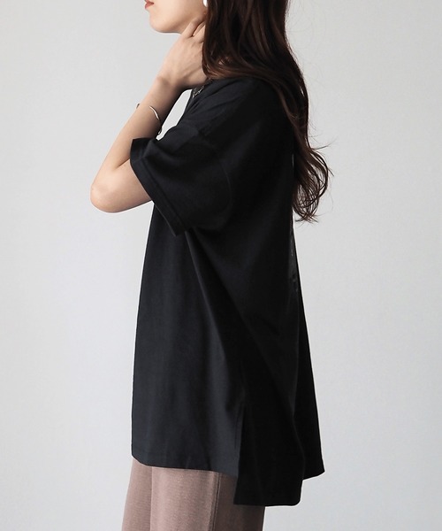 Riberry(リベリー)の「フォトコラージュプリントT(Tシャツ/カットソー・レディース・ベージュ/オフホワイト/スミクロ・FREE)」の11枚目の写真