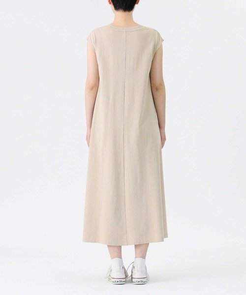 Lee（リー）の「【Lee】フレンチスリーブAラインワンピース（ワンピース・レディース・ブラック/ベージュ・L/M）」の18枚目の写真