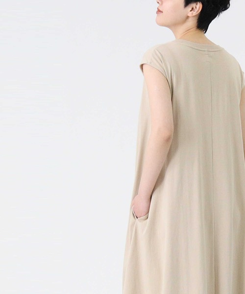 Lee（リー）の「【Lee】フレンチスリーブAラインワンピース（ワンピース・レディース・ブラック/ベージュ・L/M）」の20枚目の写真