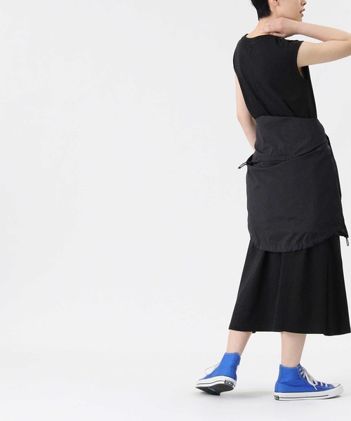 Lee（リー）の「【Lee】フレンチスリーブAラインワンピース（ワンピース・レディース・ブラック/ベージュ・L/M）」の6枚目の写真