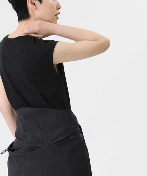 Lee（リー）の「【Lee】フレンチスリーブAラインワンピース（ワンピース・レディース・ブラック/ベージュ・L/M）」の8枚目の写真