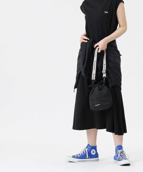 Lee（リー）の「【Lee】フレンチスリーブAラインワンピース（ワンピース・レディース・ブラック/ベージュ・L/M）」の10枚目の写真