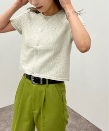 apres jour mignon | ドットボタンショートトップス【ZOZOTOWN限定アイテム】(Tシャツ/カットソー)