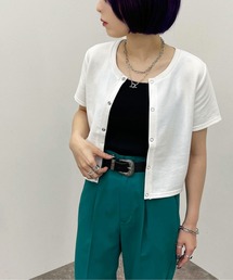 apres jour mignon | ドットボタンショートトップス【ZOZOTOWN限定アイテム】(Tシャツ/カットソー)
