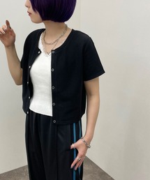 ドットボタンショートトップス【ZOZOTOWN限定アイテム】