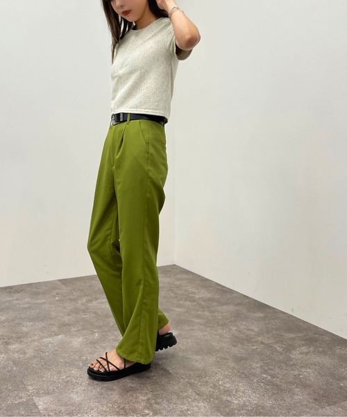 apres jour mignon（アプレジュールミニョン）の「ドットボタンショートトップス【ZOZOTOWN限定アイテム】（Tシャツ/カットソー・レディース・レッド/オフホワイト/グリーン/ナチュラル/ブラック・フリー）」の6枚目の写真