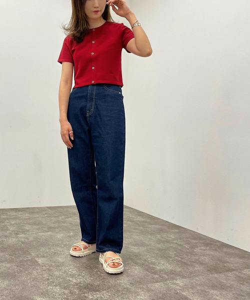 apres jour mignon（アプレジュールミニョン）の「ドットボタンショートトップス【ZOZOTOWN限定アイテム】（Tシャツ/カットソー・レディース・レッド/オフホワイト/グリーン/ナチュラル/ブラック・フリー）」の19枚目の写真