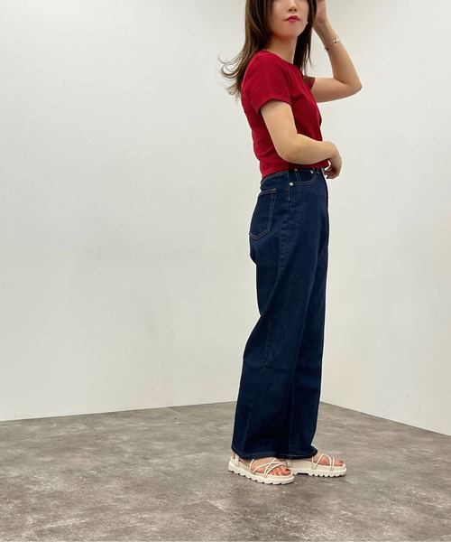 apres jour mignon（アプレジュールミニョン）の「ドットボタンショートトップス【ZOZOTOWN限定アイテム】（Tシャツ/カットソー・レディース・レッド/オフホワイト/グリーン/ナチュラル/ブラック・フリー）」の21枚目の写真