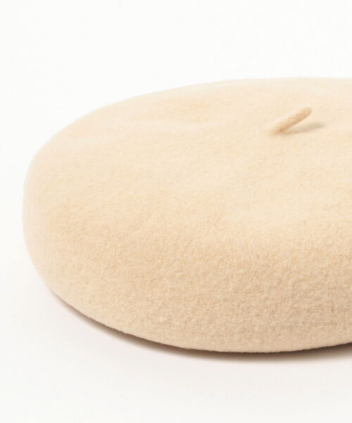 Ray BEAMS(レイビームス)の「Ray BEAMS / ウール ベレー帽(ハンチング/ベレー帽・レディース・ブラック/ベージュ/サックスブルー・ONE SIZE)」の9枚目の写真