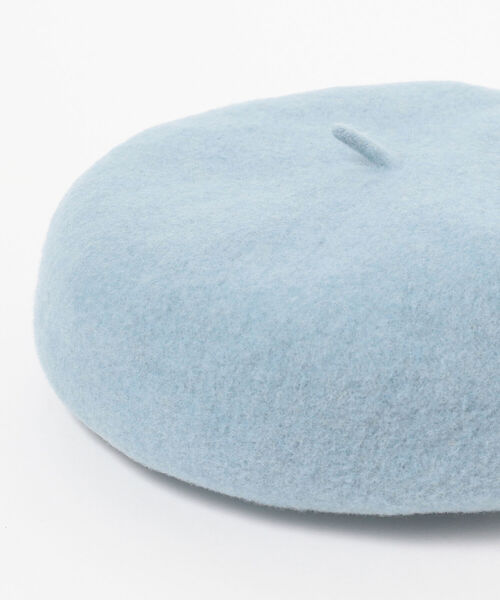 Ray BEAMS(レイビームス)の「Ray BEAMS / ウール ベレー帽(ハンチング/ベレー帽・レディース・ブラック/ベージュ/サックスブルー・ONE SIZE)」の12枚目の写真