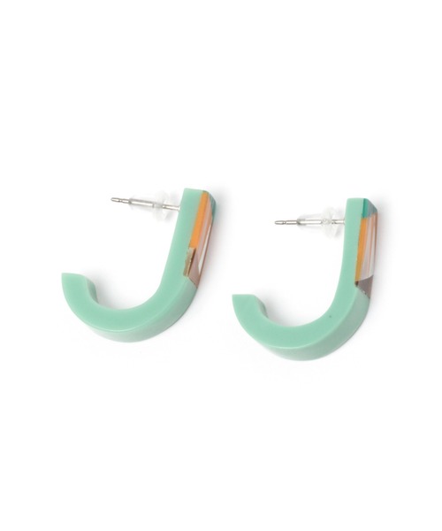 niko and...（ニコアンド）の「カラーマルチシェルピアス（ピアス（両耳用）・レディース・グレー/レッド/イエロー/グリーン・0）」の3枚目の写真