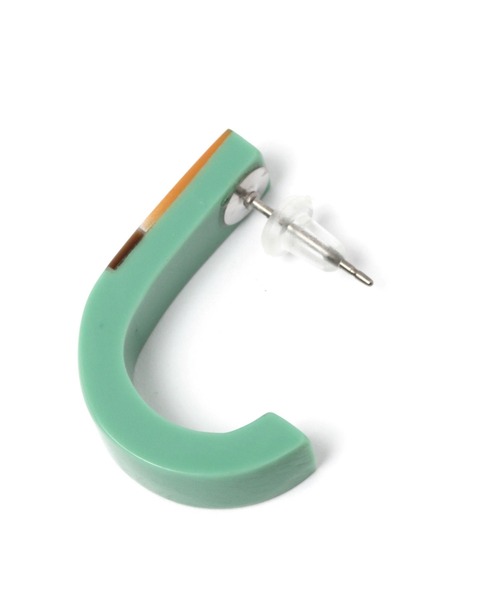 niko and...（ニコアンド）の「カラーマルチシェルピアス（ピアス（両耳用）・レディース・グレー/レッド/イエロー/グリーン・0）」の5枚目の写真