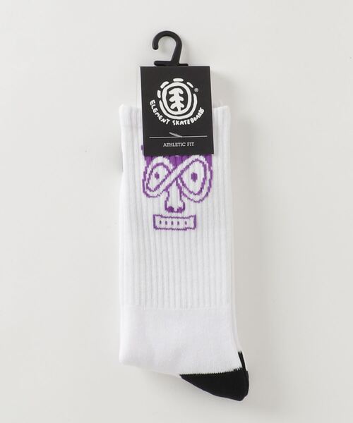 ELEMENT（エレメント）の「ELEMENT メンズ  GALAXY SOCKS ソックス  【2021年秋冬モデル】/エレメント靴下（ソックス/靴下・メンズ・ブラック/オフホワイト・FREE）」の2枚目の写真