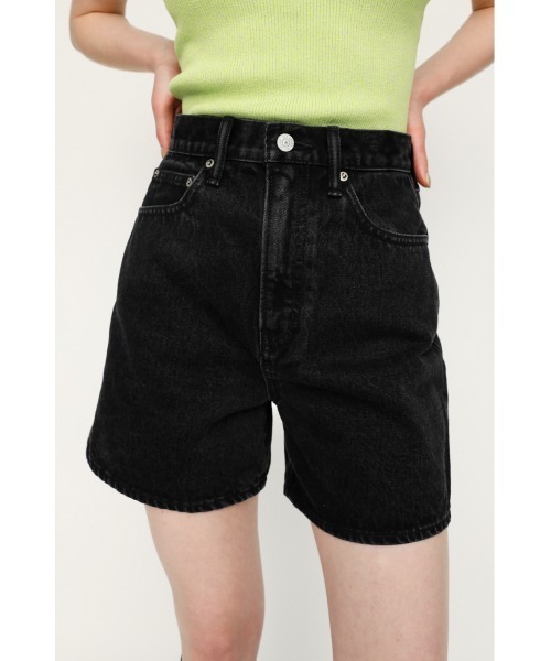 SLY（スライ）の「BRENDAN FLARE S/PT-E フレア ショートパンツ（デニムパンツ・レディース・ブラック・0/2/1）」の10枚目の写真