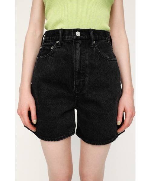 SLY（スライ）の「BRENDAN FLARE S/PT-E フレア ショートパンツ（デニムパンツ・レディース・ブラック・0/2/1）」の8枚目の写真