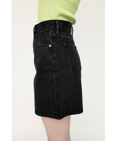 SLY（スライ）の「BRENDAN FLARE S/PT-E フレア ショートパンツ（デニムパンツ・レディース・ブラック・0/2/1）」の2枚目の写真