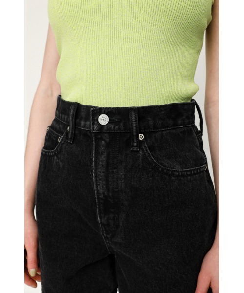 SLY（スライ）の「BRENDAN FLARE S/PT-E フレア ショートパンツ（デニムパンツ・レディース・ブラック・0/2/1）」の7枚目の写真