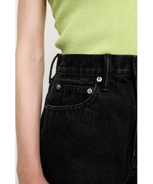 SLY（スライ）の「BRENDAN FLARE S/PT-E フレア ショートパンツ（デニムパンツ・レディース・ブラック・0/2/1）」の9枚目の写真