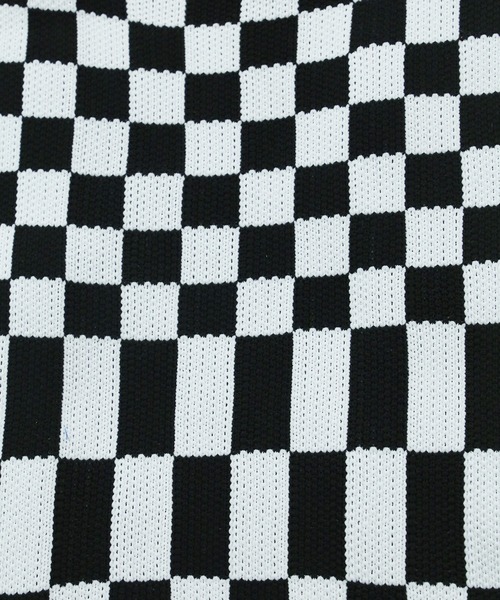 WC(ダブル シー)の「フラッグチェックニットトート(トートバッグ・レディース・ブラック/グリーン・FREE)」の6枚目の写真