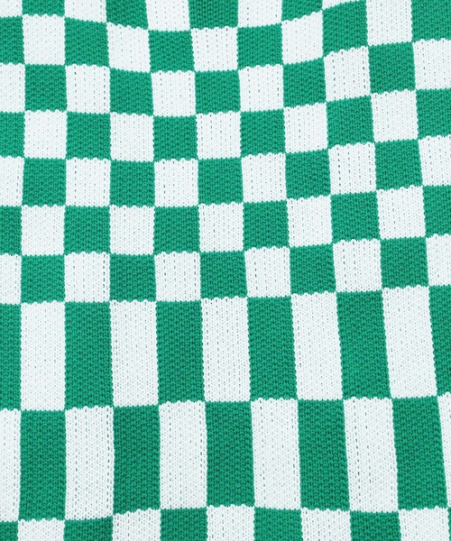 WC(ダブル シー)の「フラッグチェックニットトート(トートバッグ・レディース・ブラック/グリーン・FREE)」の7枚目の写真