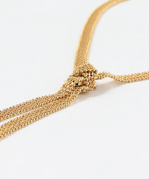 Ray BEAMS（レイビームス）の「RBS / メッシュチェーン タイ ネックレス（ネックレス・レディース・ゴールド・ONE SIZE）」の10枚目の写真