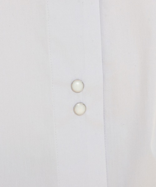 Ray BEAMS（レイビームス）の「Ray BEAMS / カーブスリーブ バンドカラー シャツ（シャツ/ブラウス・レディース・ホワイト/ライトグレー・ONE SIZE）」の18枚目の写真