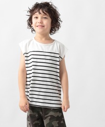 GLOBAL WORK | 【キッズ】シャーベッＴＥＥボーダーノースリーブ/956889(Tシャツ/カットソー)
