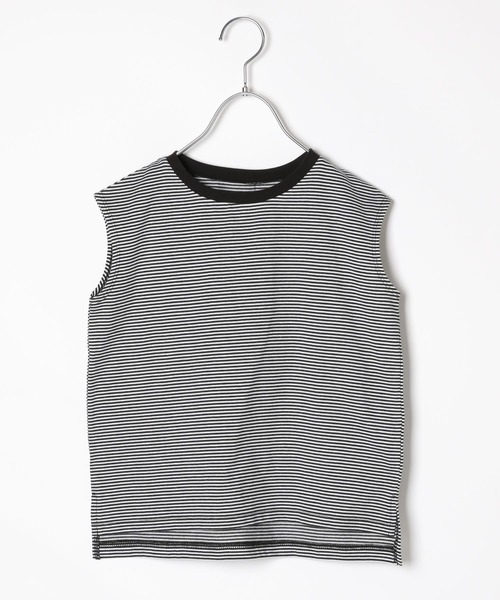 GLOBAL WORK（グローバルワーク）の「【キッズ】シャーベッＴＥＥボーダーノースリーブ/956889（Tシャツ/カットソー・キッズ・オフホワイト/スカイブルー/ブラック・110cm/140cm/150cm/160cm/130cm/100cm/120cm）」の17枚目の写真