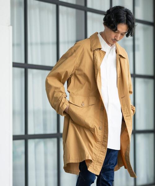 coen（コーエン）の「ミリタリーステンカラーコート（ステンカラーコート・メンズ・ベージュ/オリーブ・LARGE/SMALL/MEDIUM/X-LARGE）」の10枚目の写真