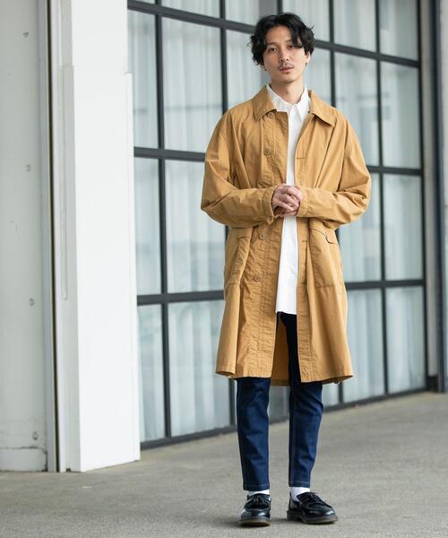 coen（コーエン）の「ミリタリーステンカラーコート（ステンカラーコート・メンズ・ベージュ/オリーブ・LARGE/SMALL/MEDIUM/X-LARGE）」の14枚目の写真