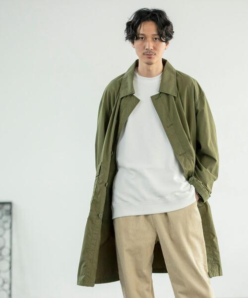 coen(コーエン)の「ミリタリーステンカラーコート(ステンカラーコート・メンズ・ベージュ/オリーブ・SMALL/MEDIUM/LARGE/X-LARGE)」の4枚目の写真