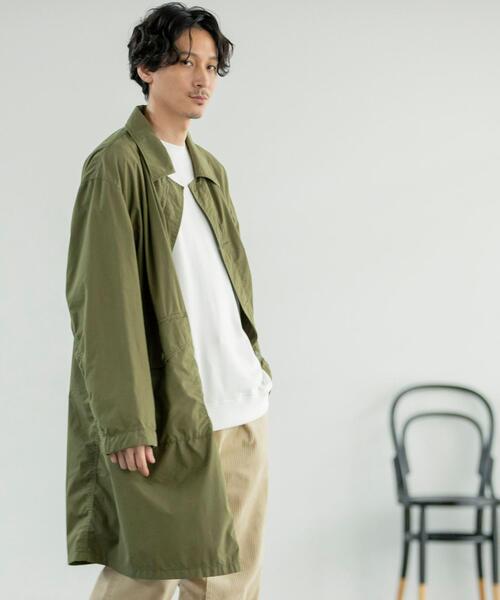 coen(コーエン)の「ミリタリーステンカラーコート(ステンカラーコート・メンズ・ベージュ/オリーブ・SMALL/MEDIUM/LARGE/X-LARGE)」の5枚目の写真