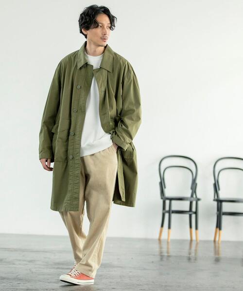 coen（コーエン）の「ミリタリーステンカラーコート（ステンカラー