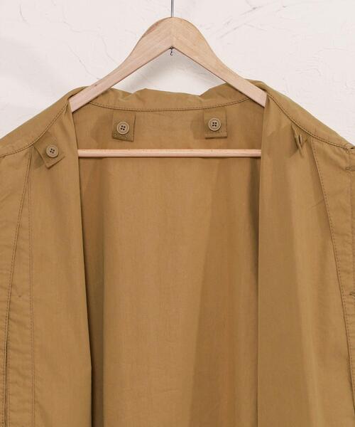 coen（コーエン）の「ミリタリーステンカラーコート（ステンカラーコート・メンズ・ベージュ/オリーブ・LARGE/SMALL/MEDIUM/X-LARGE）」の5枚目の写真