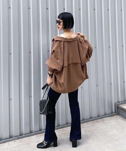 PAGEBOY(ページボーイ)の「スモーキーミリタリージャケット(ミリタリージャケット・レディース・ブラック/オリーブ/ブラウン系その他・FREE)」の10枚目の写真