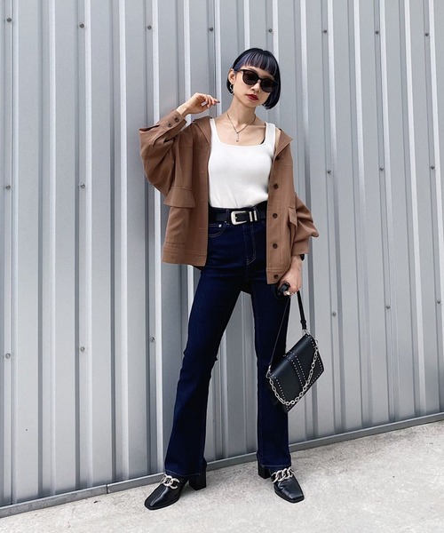 PAGEBOY(ページボーイ)の「スモーキーミリタリージャケット(ミリタリージャケット・レディース・ブラック/オリーブ/ブラウン系その他・FREE)」の11枚目の写真