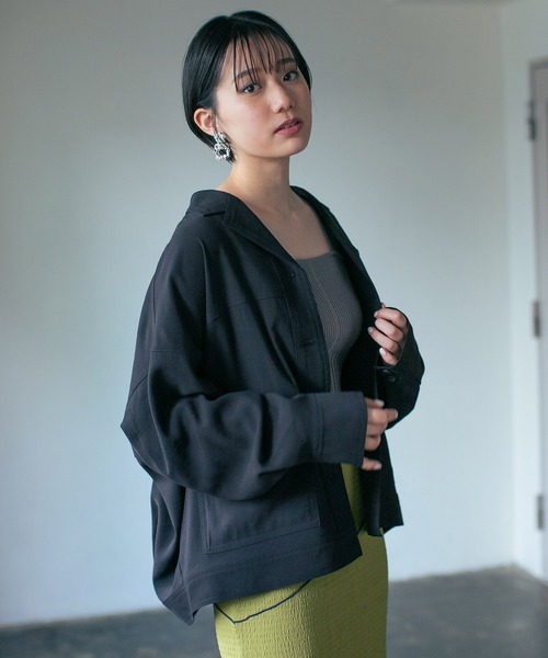 PAGEBOY(ページボーイ)の「スモーキーミリタリージャケット(ミリタリージャケット・レディース・ブラック/オリーブ/ブラウン系その他・FREE)」の5枚目の写真