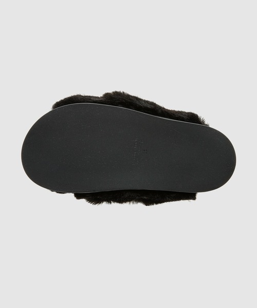 Simone Rocha（シモーネロシャ）の「FURRY KNOT SLIDE（サンダル・レディース・ブラック・39/37/36/38）」の3枚目の写真