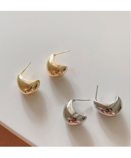 SETUP7(セットアップセブン)の「【SETUP7】ボリュームコッパーピアス KNF(ピアス(両耳用)・レディース・ゴールド/シルバー・FREE)」の3枚目の写真