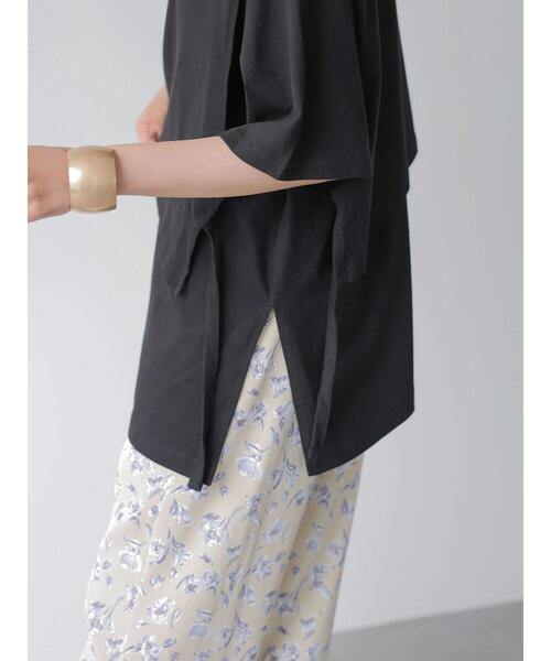 AMERICAN HOLIC（アメリカンホリック）の「レイヤードカットチュニック（Tシャツ/カットソー・レディース・ブラック/ブラウン・L/M）」の16枚目の写真