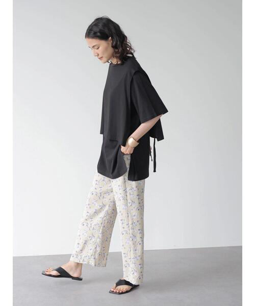 AMERICAN HOLIC（アメリカンホリック）の「レイヤードカットチュニック（Tシャツ/カットソー・レディース・ブラック/ブラウン・L/M）」の14枚目の写真