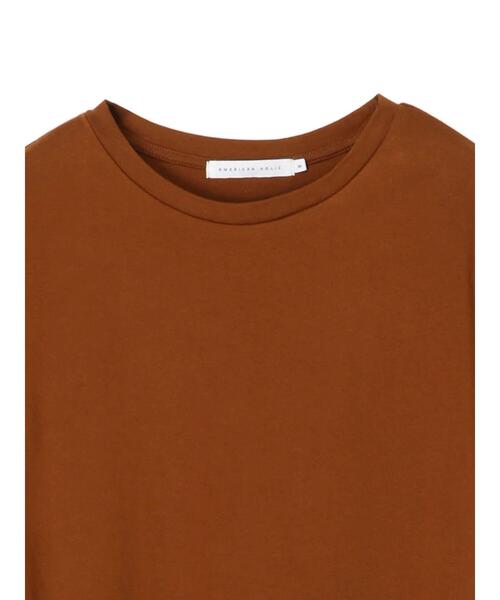 AMERICAN HOLIC（アメリカンホリック）の「レイヤードカットチュニック（Tシャツ/カットソー・レディース・ブラック/ブラウン・L/M）」の11枚目の写真